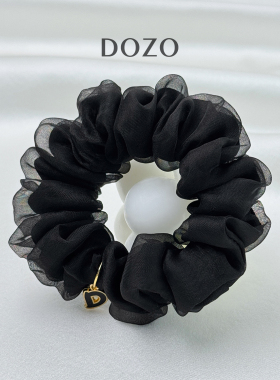 DOZO真丝字母发圈女韩系百搭高级