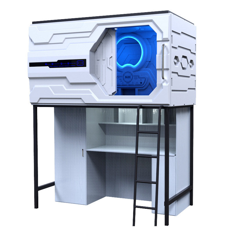 太空舱床上床下桌椅学生宿舍员工床电竞酒店睡眠床床智享家具床箱,淘宝优惠券,粉丝福利购,淘宝优惠卷