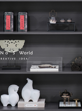 KINO奇诺新中式摆件书柜书架博古架展示柜装饰品样品屋展示中心样