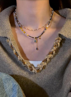 张十六星空新中式手工锁骨链