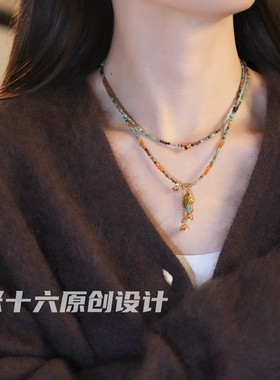 张十六新中式铜合金原创锁骨链