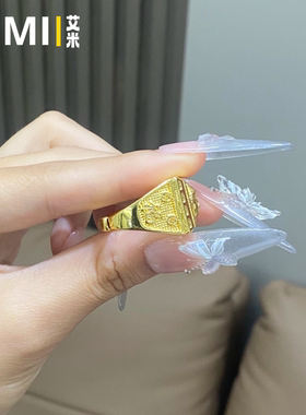 经典霸气佛头开口可调节戒指