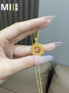 花丝网格转运珠镂空吊坠