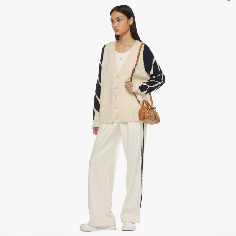 MCMElla老花满印金锁波士顿包单肩斜挎手提包迷你女款,淘宝优惠券,粉丝福利购,淘宝优惠卷