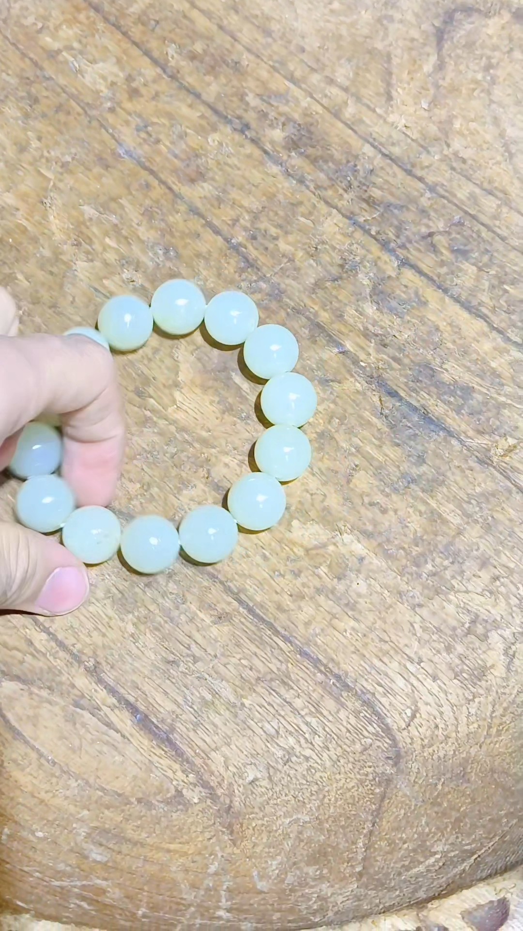 和田玉白玉手串，珠子圆润饱满，玉质细腻，白度高，油性好,淘宝优惠券,粉丝福利购,淘宝优惠卷