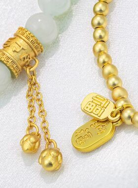 烟火人家孙千同款手链陶姝娜绿珠串珠手串新中式复古国风轻奢手饰