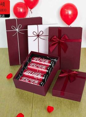 情人节礼盒空盒包装盒礼盒空盒定制耶诞礼品盒围巾衣服礼物盒伴手