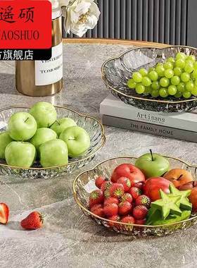 2025新年红色喜庆水果盘高端精致高颜值客厅家用干果零食盘