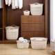 Storage basket Dirty clothes basket miscellaneous items sorting basket hand-held rectangular box clothes bathroom wall hang wardrobe fabric wear-resistant