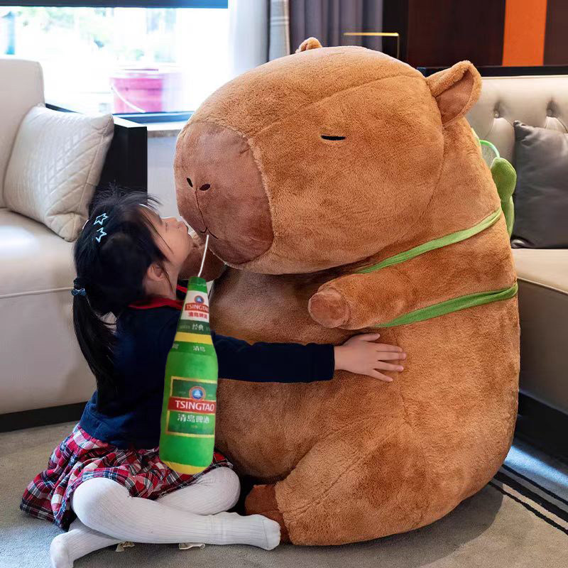 超大号卡皮巴拉公仔毛绒玩具水豚抱枕娃娃送女孩创意生日礼物玩偶,淘宝优惠券,粉丝福利购,淘宝优惠卷