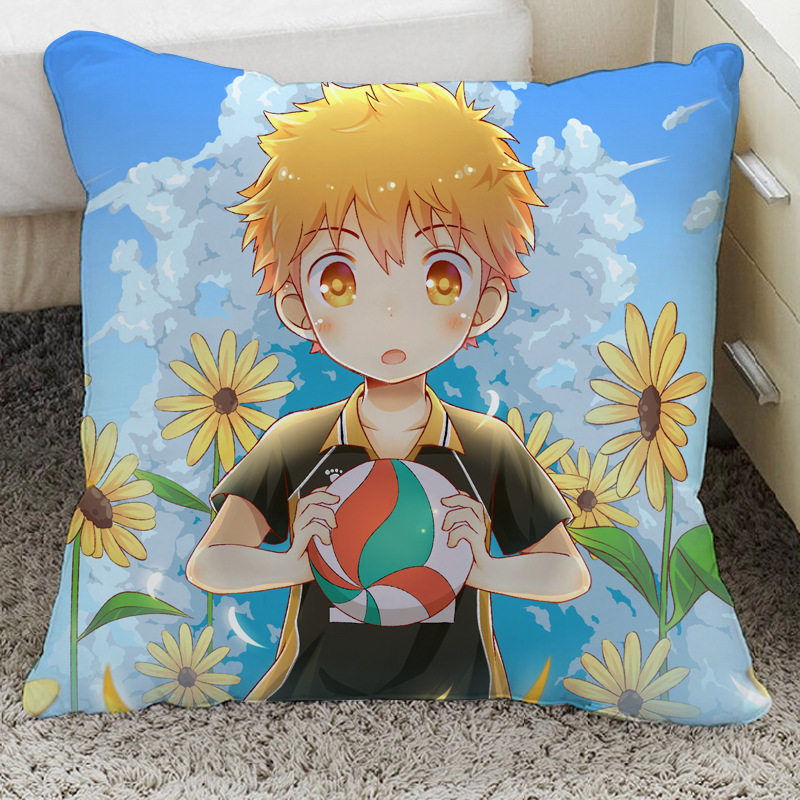 排球少年手办周边抱枕头动漫二次元可来图制作玩偶公仔靠枕礼物 - 图0