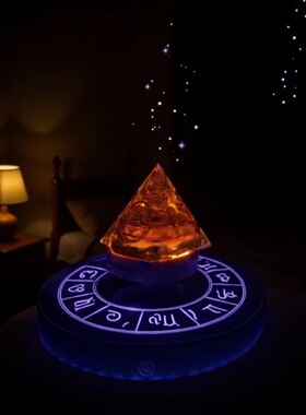 双发光磁悬浮展示台自动旋转手办桌搭展示架男孩玩具性价比