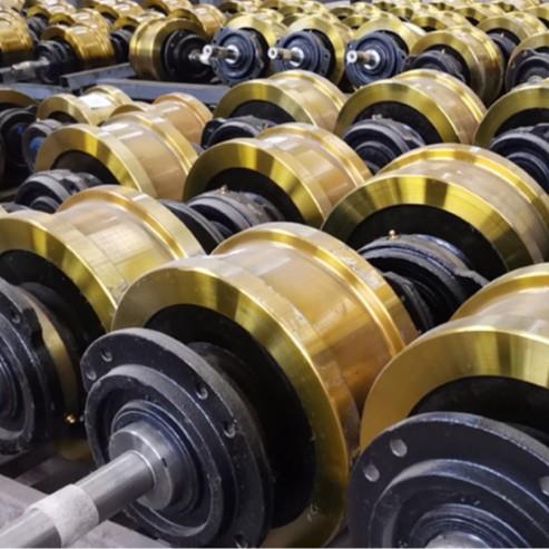 起重配件行车轮平板车车轮组电动单双梁行走轮LD400行车轮 - 图2