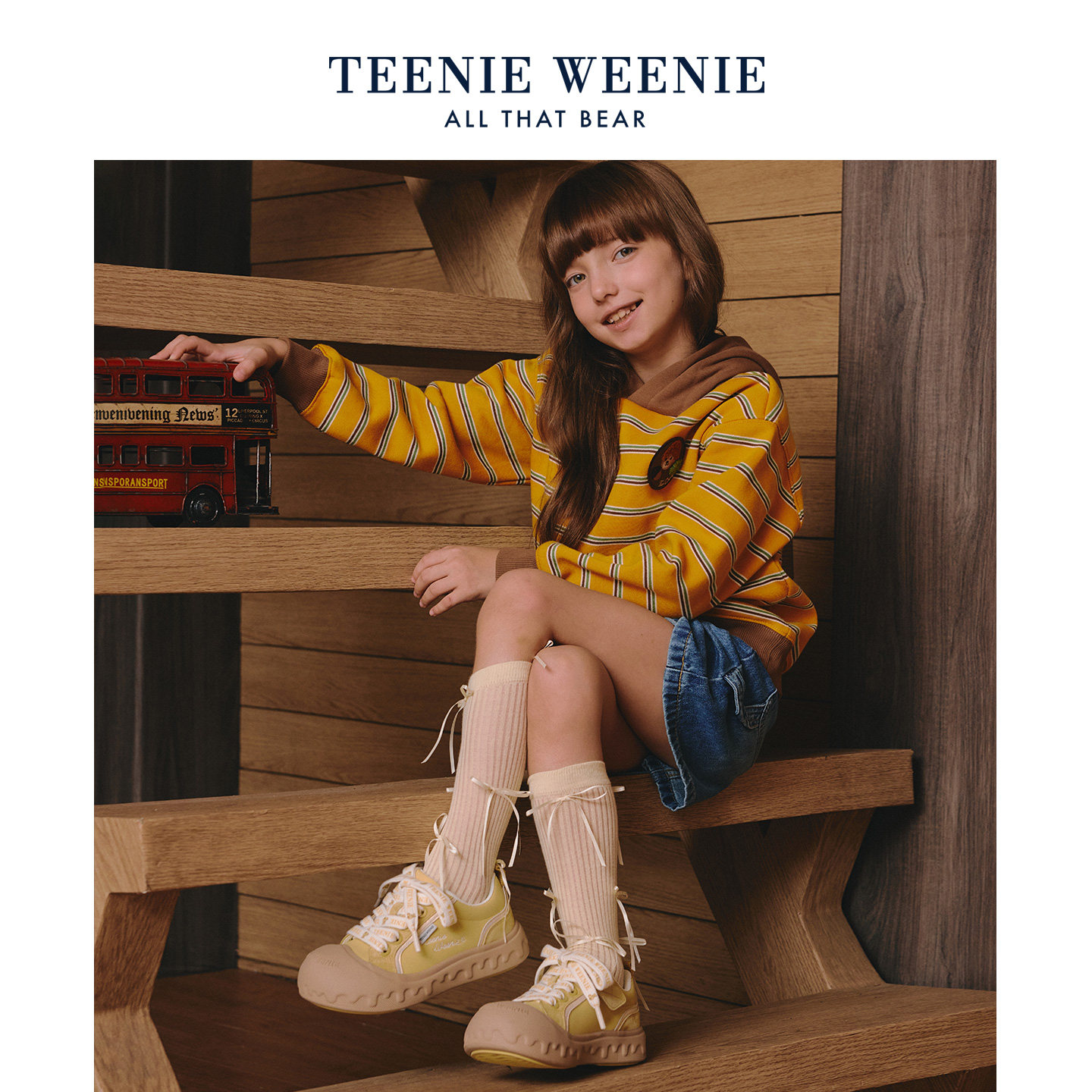 Teenie Weenie小熊丑萌大头鞋儿童鞋女童休闲板鞋厚底软底户外鞋,淘宝优惠券,粉丝福利购,淘宝优惠卷