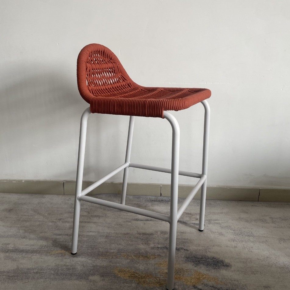 户外吧椅创意藤椅民宿庭院酒吧会所餐厅吧台藤编靠背椅绳编高脚椅,淘宝优惠券,粉丝福利购,淘宝优惠卷