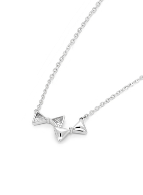 「Twins·蝴蝶结」ChooSweet纯银项链女生轻奢小众高级感锁骨链