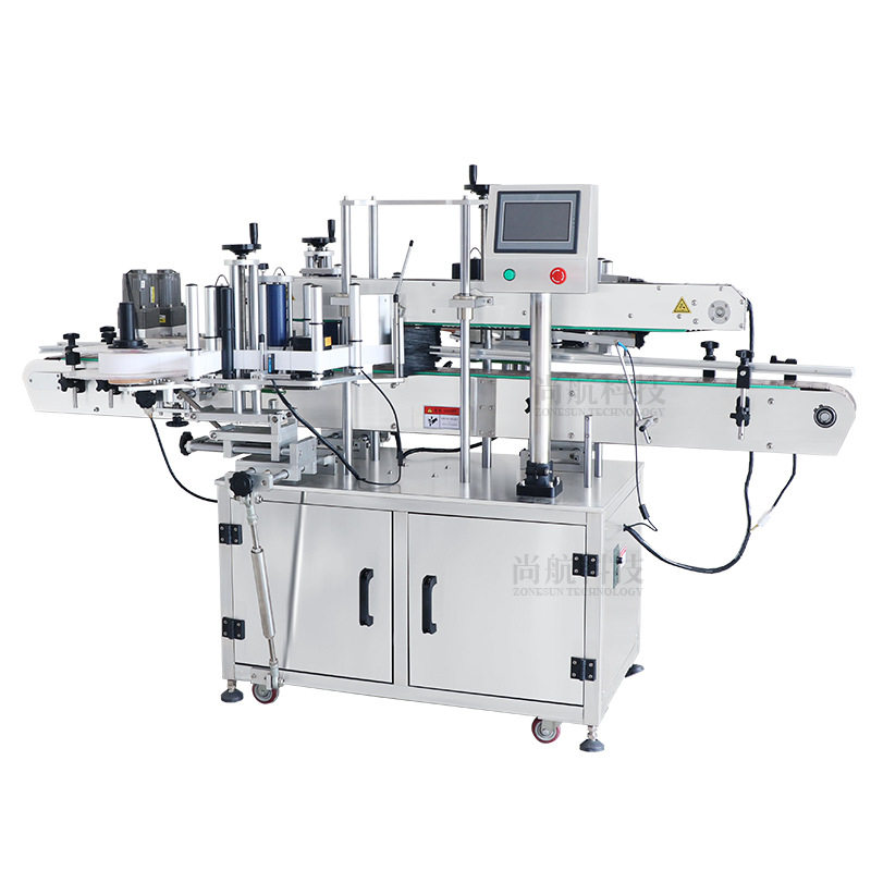 ZONESUN全自动扁瓶方瓶双面贴标机 洗衣液洗发水瓶单面定点贴两标,淘宝优惠券,粉丝福利购,淘宝优惠卷