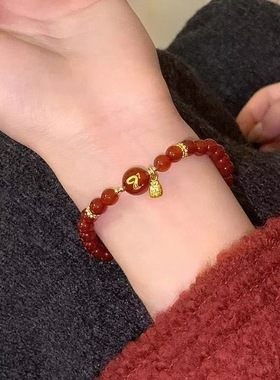本命年巳蛇串珠手链女