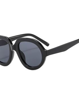 Retro Women Oval Sun Glasses Classic Black Men Fashion Brand