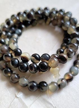 天然羊角手链文玩佛珠手串108颗女饰品男款长串项链挂链多圈念珠