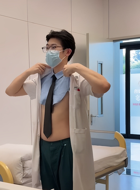 医生假领子男女士医护白大褂衬衫