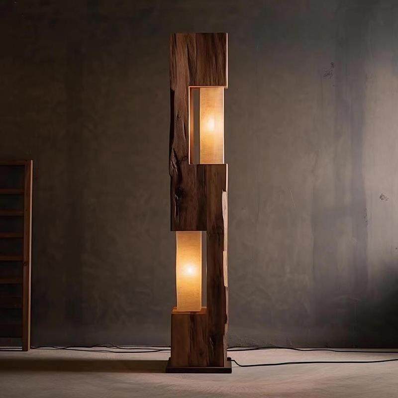 实木落地灯装饰风化灯茶室复古做旧灯具民宿摆件走廊立式灯侘寂风,淘宝优惠券,粉丝福利购,淘宝优惠卷