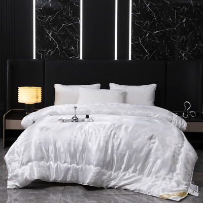 无印独白提花蚕蛹蛋白被子保暖春秋被被芯单双人学生XL22