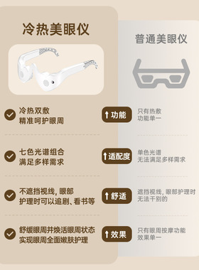 ems热敷震动眼部家用按摩仪精华导入仪黑眼圈美眼仪红光微电流