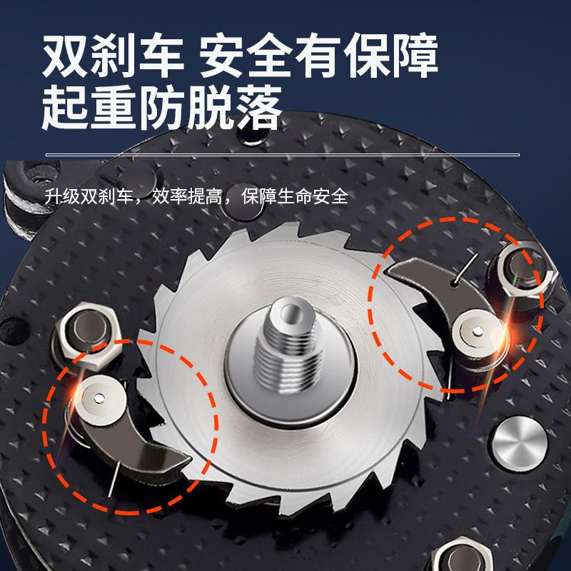 手拉葫芦hsz型倒链1t2tt5t100吨米6m圆形起重链条手拉葫芦 - 图2