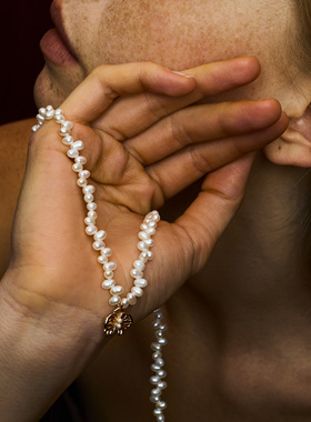 邱园｜蝴蝶兰珍珠项链巴洛克
