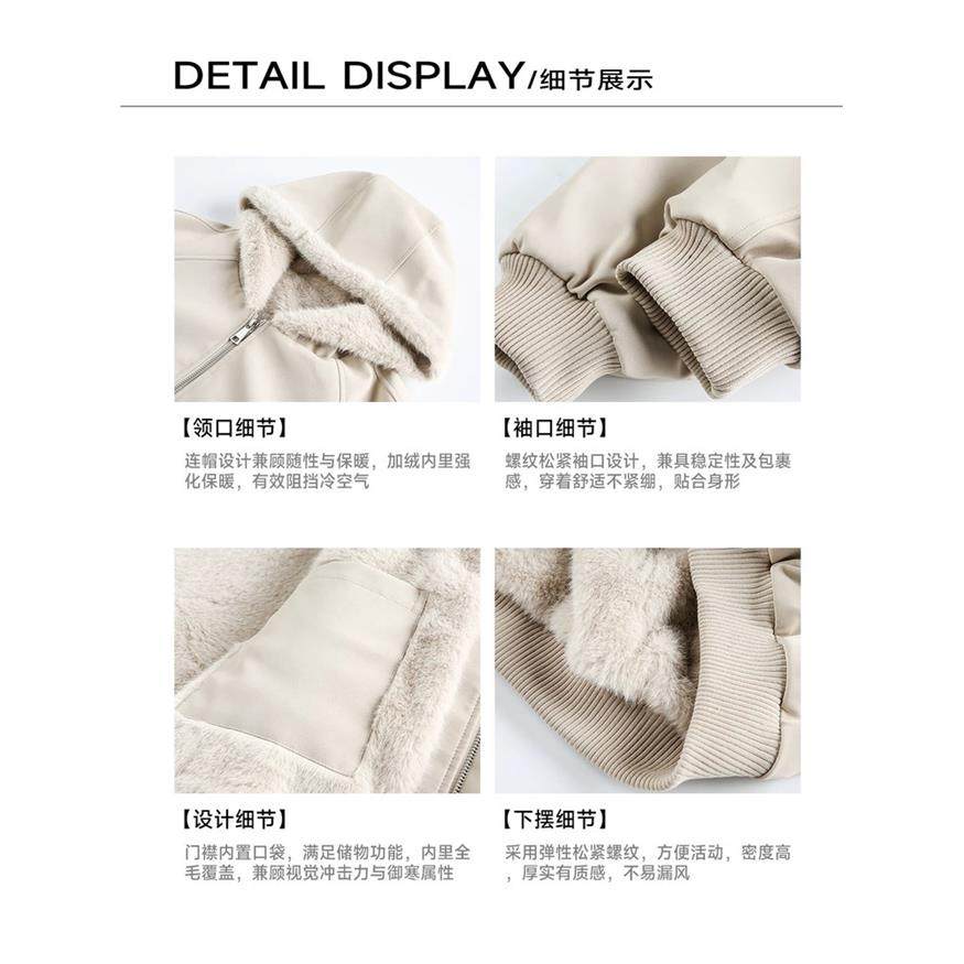 美式连帽座山雕皮衣外套棉服男女款冬季加绒加厚保暖毛领棉衣夹克,淘宝优惠券,粉丝福利购,淘宝优惠卷