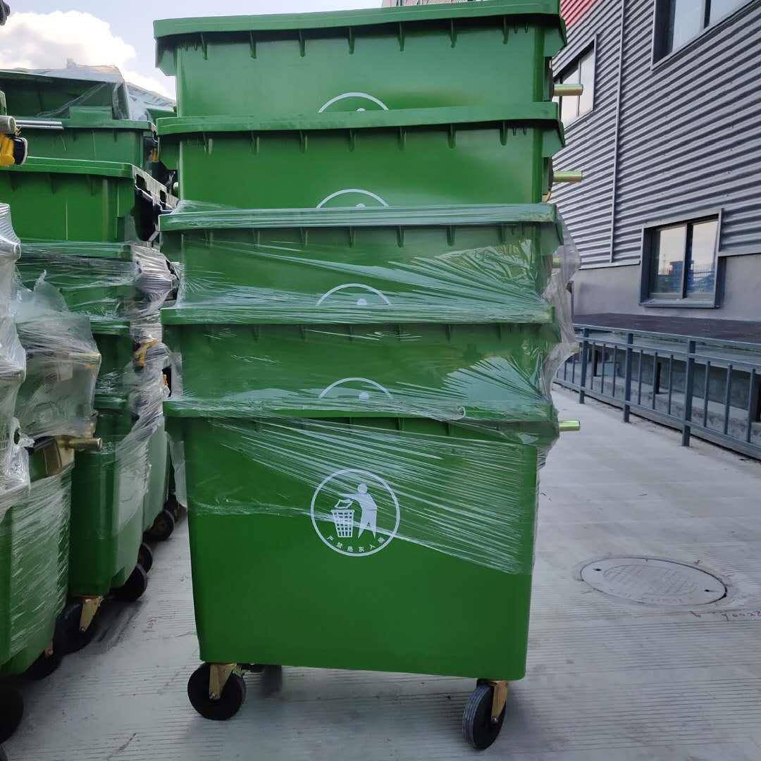 1100升塑料垃圾桶加厚抗摔商用物业医院中转站特大号垃圾箱 - 图0