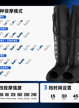 跨境新款四腔无线空气波腿套按摩家用运动康复气囊腿部按摩器厂家