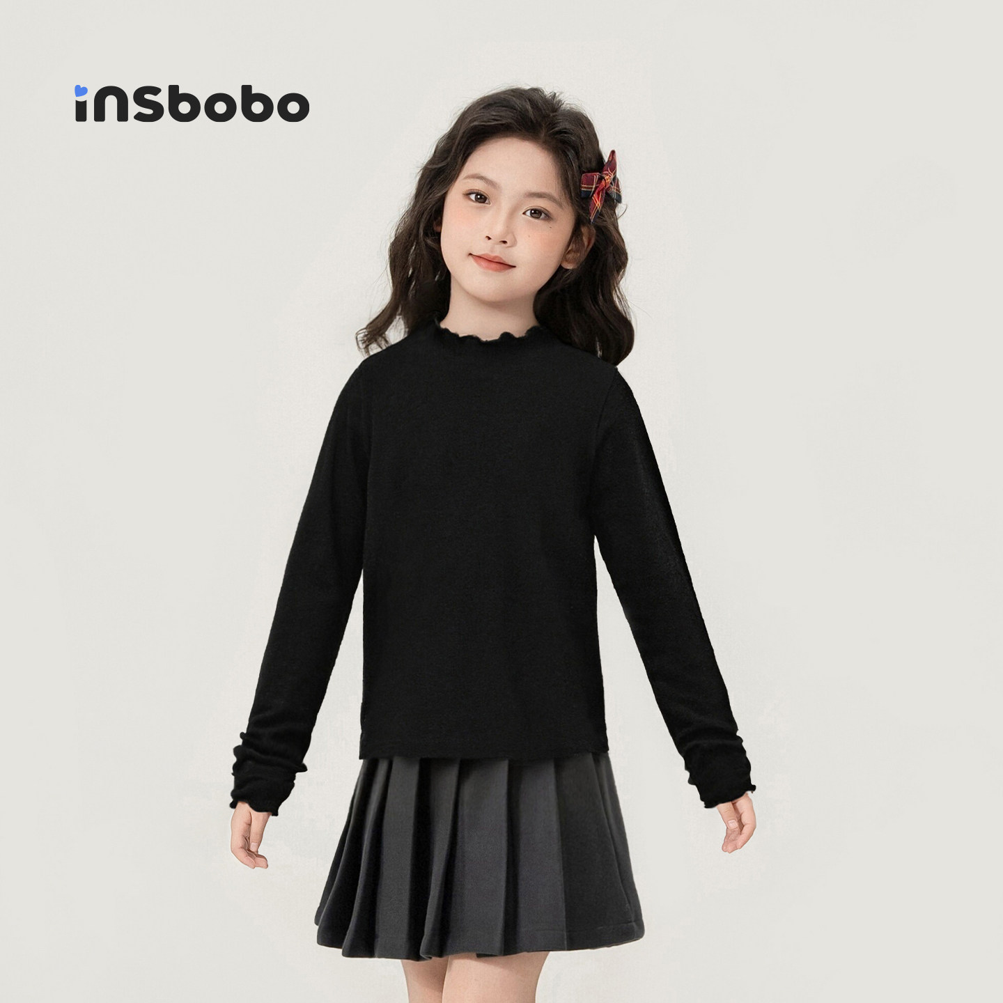 女童打底衫秋冬新款衣服儿童长袖t恤女孩白色木耳边上衣内搭童装,淘宝优惠券,粉丝福利购,淘宝优惠卷