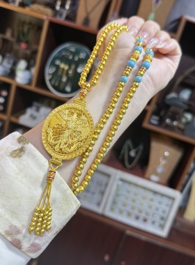 尊金包银项链凤凰于飞吊坠