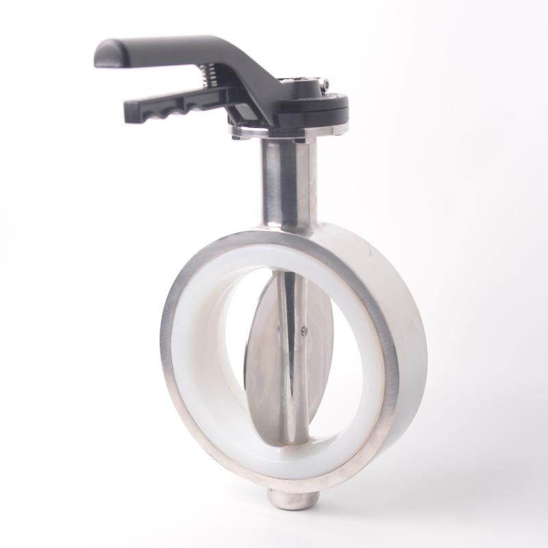 304不锈钢鸭嘴对夹蝶阀卫生级手动广式涡轮法兰对夹D71X-16P-DN50,淘宝优惠券,粉丝福利购,淘宝优惠卷