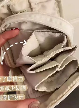 波点防水便携首饰分区收纳包