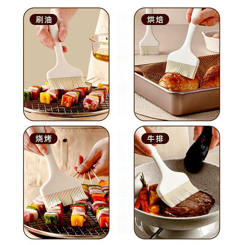 Large wide silicone high temperature resistant food grade oil brush