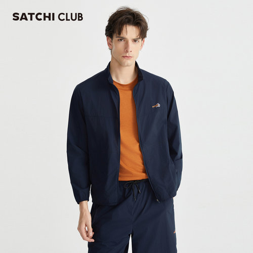 SATCHICLUB沙驰高尔夫男士夹克夏季新款立领运动休闲户外上衣外套 - 图0