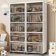 40-50 wide flip drawer bathroom kitchen toys snacks groceries removable storage cabinet multi-layer storage