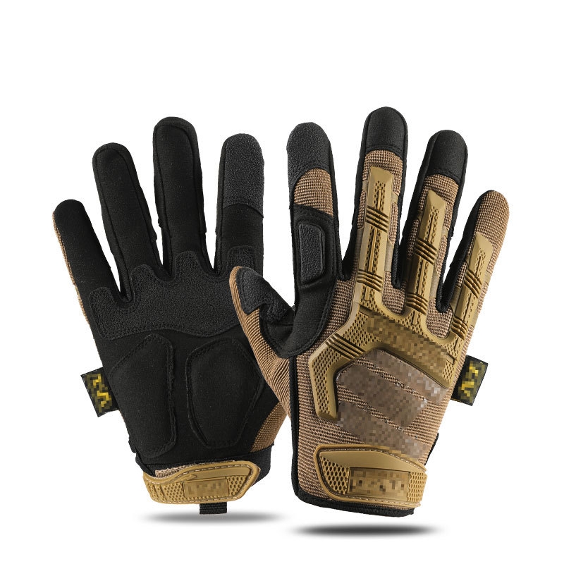 超级技师骑行手套男户外登山防护全指防割格斗训练战术半指机车 - 图3