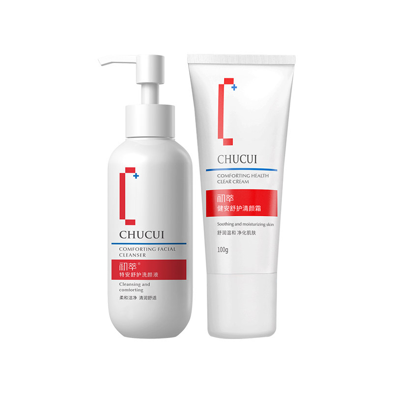 初萃特安舒护清洁组合装洗颜液150g+清颜霜100g保湿洗后不干燥,淘宝优惠券,粉丝福利购,淘宝优惠卷