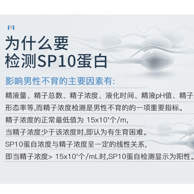 妍韵精子活力检测试纸男人sp10蛋白浓度质量自测精液成活率备孕 - 图0