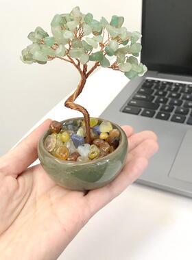 东陵玉树｜健康树桌面摆件｜自信健康好福气！