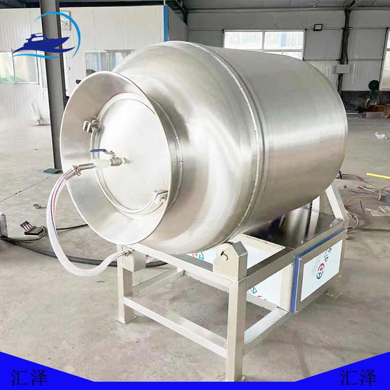 商用鸭掌鸭脖肉类腌制机器不锈钢大型全自动1000L腊肉真空滚揉机 - 图1