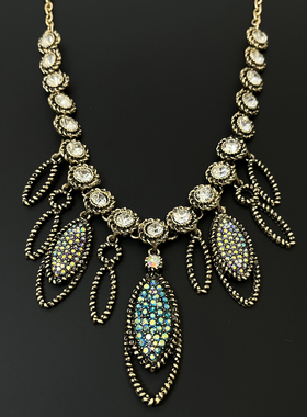 Vintage古着 Classical Greek goddess necklace项链