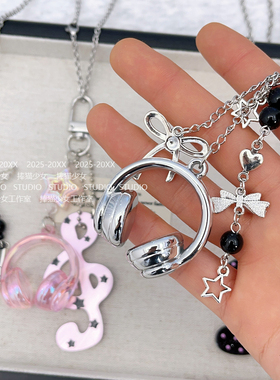 捧猫家-甜酷风音乐节项链