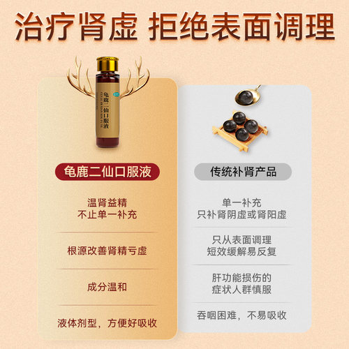 东阿阿胶龟鹿二仙口服液36支装健脾益肾固精强肾皇家围场正品官方 - 图2