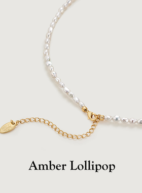 AmberLollipop巴洛克珍珠项链