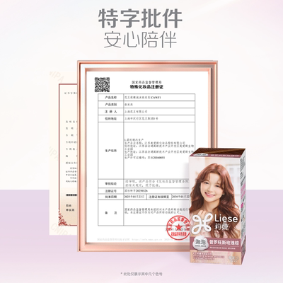 花王Liese莉婕全新泡沫染发剂